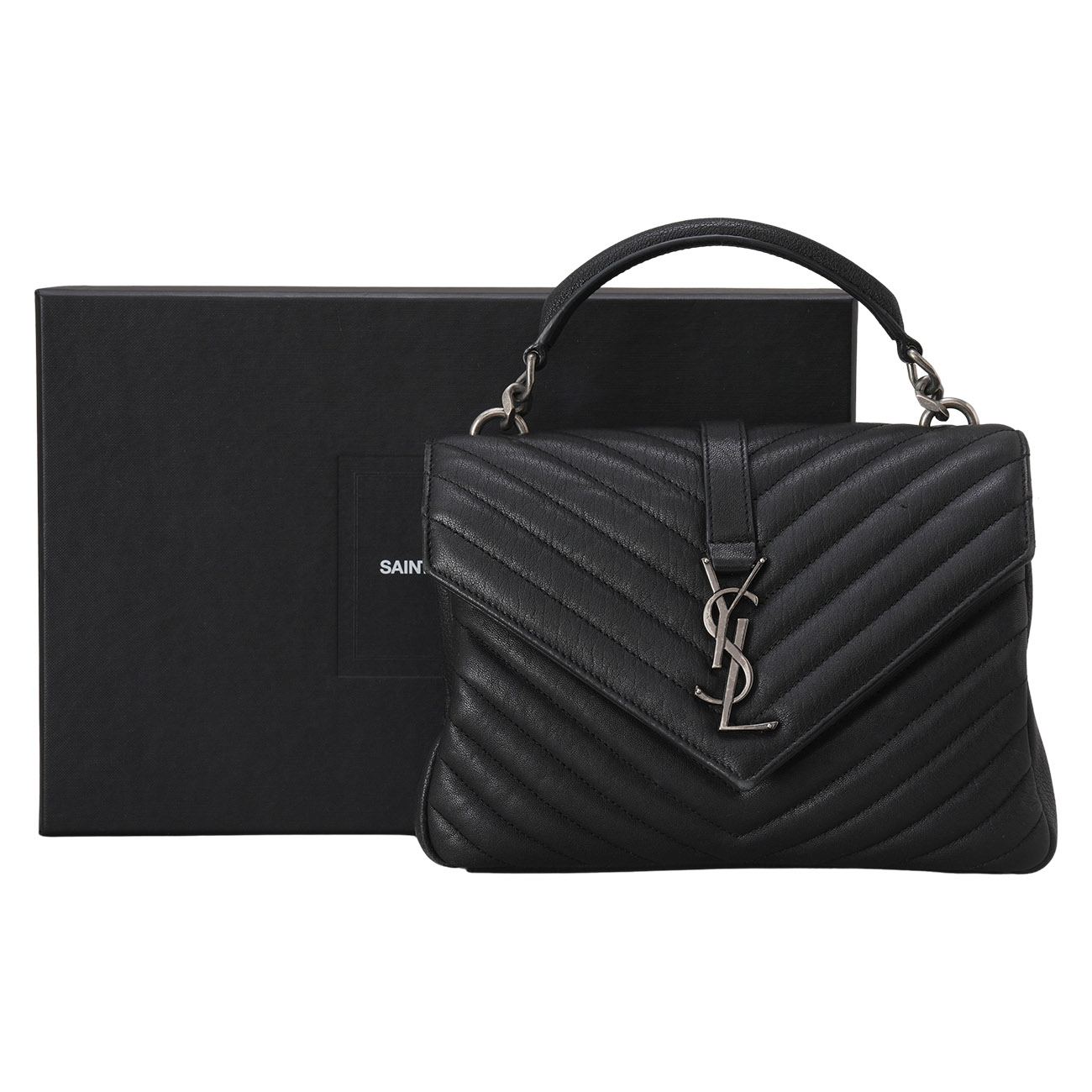YVES SAINT LAURENT(USED)생로랑 487213 컬리지 미디움 백